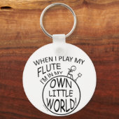 In mijn eigen kleine wereldfluitje sleutelhanger (Voorkant)