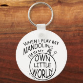 In mijn eigen kleine wereldmandolin sleutelhanger (Voorkant)