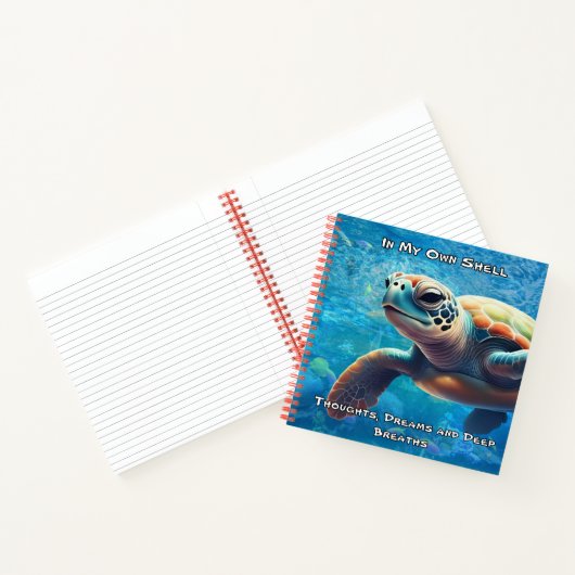 In mijn eigen Shell Zee Turtle Mindfulness Journal Notitieboek (Binnen)