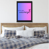 In mijn eigen universum canvas afdruk (Insitu (Slaapkamer))