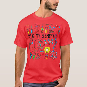 In mijn element Chemistry Science Funny Chemist Ne T-shirt