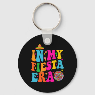 In mijn Fiesta Era Retro Cinco de Mayo Shirten voo Sleutelhanger