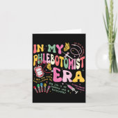 In mijn flebotomie tijdperk technicus flebotomist  kaart (Voorkant)
