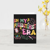 In mijn flebotomie tijdperk technicus flebotomist  kaart (Gele Bloem)