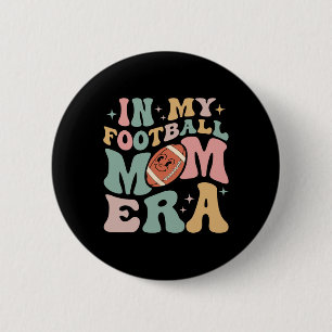 In mijn Football Moeder Era Fun Retro Halloween Sp Ronde Button 5,7 Cm