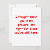 in mijn gebeden briefkaart (Voorkant / Achterkant)