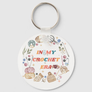 In mijn gehaakte tijdperk shirt ,Crafter Mom Gift, Sleutelhanger