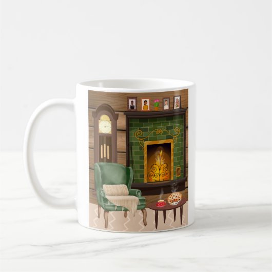 In mijn gezellige huis - afbeelding aan de linkerk koffiemok (Links)