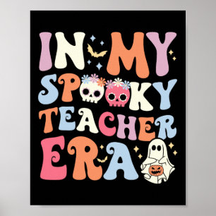 In mijn griezelige leraar tijdperk Halloween Groov Poster