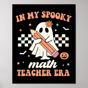 In mijn griezelige Wiskunde leraar Era Groovy Retr Poster