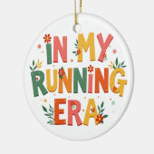 In mijn hardlooptijdperk, grappig hardloopcadeau v keramisch ornament (Links)
