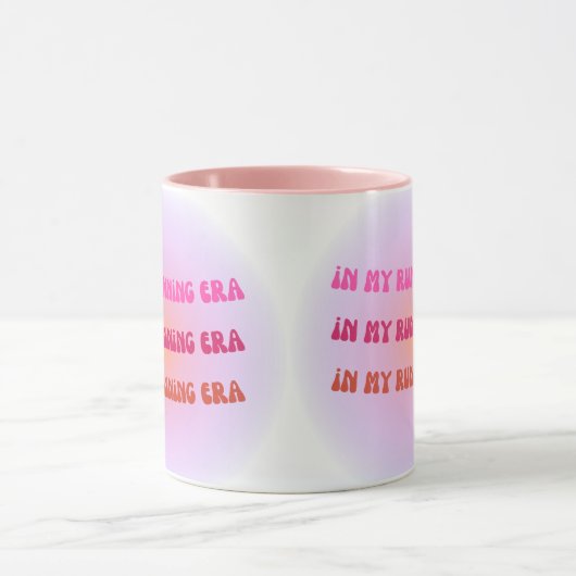 In mijn hardlooptijdperk, grappig hardloopcadeau v mok (Midden)