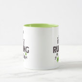 In mijn hardlooptijdperk, grappig hardloopcadeau v mok (Midden)