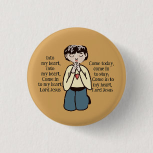 In mijn hart Heer Jezus Ronde Button 3,2 Cm