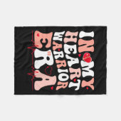 In mijn hart krijger tijdperk CHD hartziekte Aware Fleece Deken (Voorkant (Horizontaal))