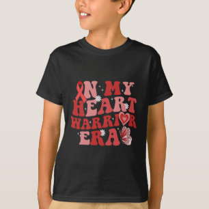 In mijn hart krijger tijdperk CHD hartziekte Aware T-shirt