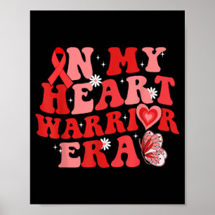 In Mijn Hart Krijger Tijdperk Chd Hartziekte Bewus Poster