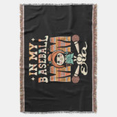 In mijn honkbal mam tijdperk deken (Voorkant Verticaal)