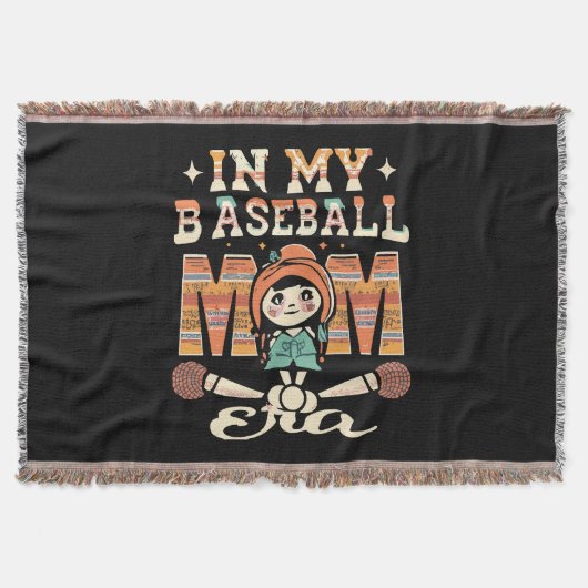 In mijn honkbal mam tijdperk deken (Voorkant)