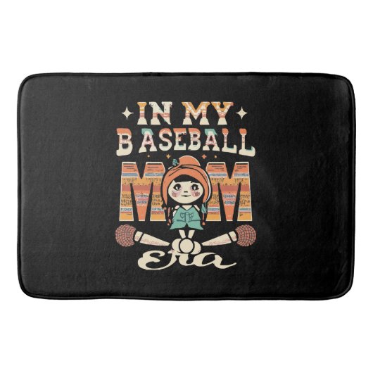 In Mijn Honkbal Moeder Tijdperk Badmat (Voorkant)