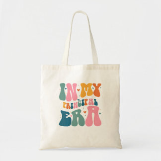 In mijn hoofdtijdperk groovy kleur tote bag