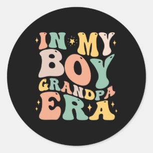 In mijn jongen opa tijdperk grappige opa geschenke ronde sticker