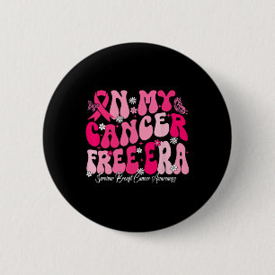 In mijn kankervrije tijdperk overlevende borstkank ronde button 5,7 cm