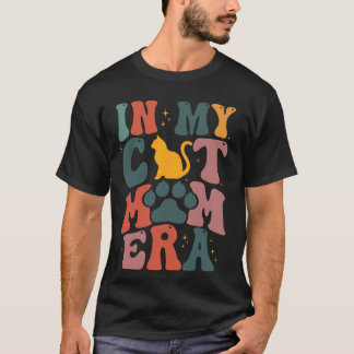 In Mijn Kat Mam Era Retro Groovy Kattenliefhebber T-shirt
