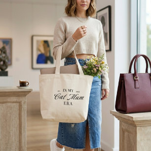 In Mijn Kat Moeder Tijdperk Eenvoudige Pret Liefhe Grote Tote Bag
