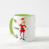 In mijn kerst tijdperk Elf Schattigee Mok (Voorkant links)