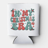 In mijn kerstperiode Schattigee groovy kerstmis Blikjeskoeler (Voorkant)