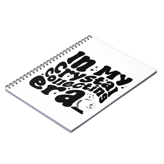 In mijn kristallen verzameltijdperk Groovy Retro G Notitieboek (Linkerzijde)