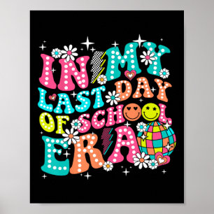 In mijn laatste dag van de schooltijd leraar jonge poster