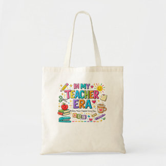 In Mijn Leraar Tijdperk Kleurrijke Leraar Tote Tas