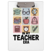 In mijn lerarentijd kleuterschool lerarenleven klembord (Voorkant)