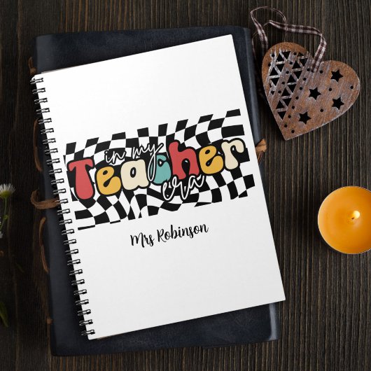 In mijn lerarentijd retro docent notitieboek