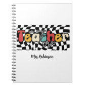 In mijn lerarentijd retro docent notitieboek (Voorkant)