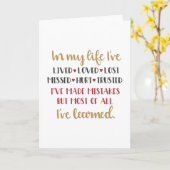 In mijn leven kaart (Gele Bloem)