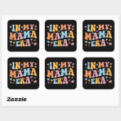 In mijn mama-tijdperk vierkante sticker (Vel)