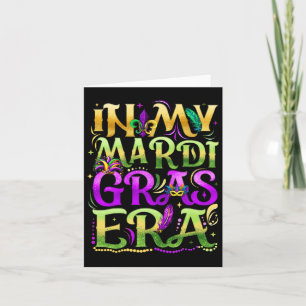 In mijn Mardi Gras Era Festival Carnaval Holiday F Kaart