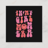In Mijn Meisje Mam Era Retro Groovy Moederdag Vierkante Visitekaartje (Voorkant)