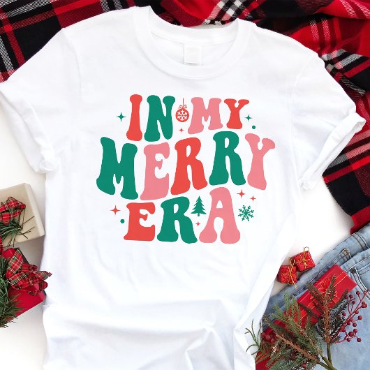 In mijn Merry Era Retro Kerstmis Tri-Blend Shirt