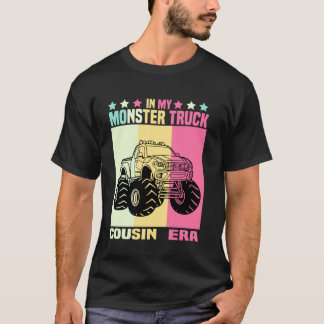 In Mijn Monster Trucks Neef Tijdperk Groovy Famili T-shirt