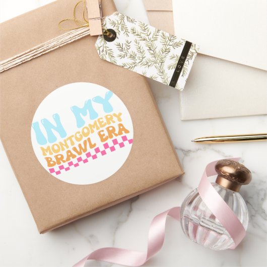 In mijn Montgomery Brawl-tijdperk Ronde Sticker (Geschenken)