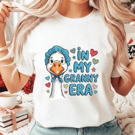 In Mijn Oma Tijdperk Schattelijke Gans Vintage Est Tri-Blend Shirt
