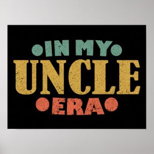 In mijn oom tijdperk retro Vaderdag familie Poster