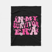 In mijn overlevende tijdperk roze lint borstkanker fleece deken (Voorkant)