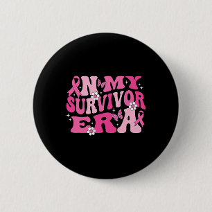 In mijn overlevende tijdperk roze lint borstkanker ronde button 5,7 cm