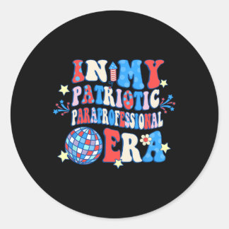 In mijn patriottische paraprofessionele tijdperk H Ronde Sticker