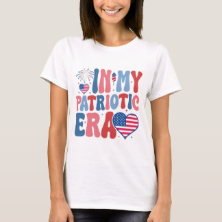 In Mijn Patriottische Tijdperk, 4 juli, Amerika Ro T-shirt